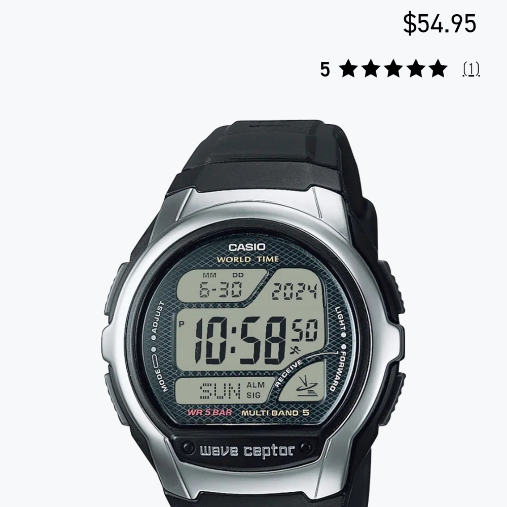 Casio WV58A-1AV – Atomic Timekeeping & Multi-Language! Brand NEW!! - Picture 13 of 15